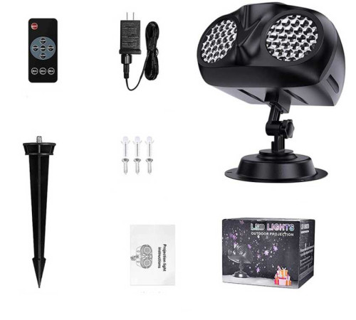 Проєктор C 67109 (18) “Сніжинки”, пульт, таймер, 2 кріплення, шурупи, в коробці