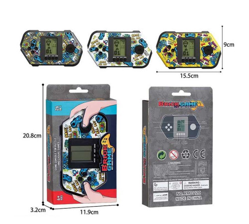 Тетрис XM 0112 C (192) класичні ігри, 2 режими роботи: зі звуком та без, кілька рівнів складності, в коробці, ВИДАЄТЬСЯ ТІЛЬКИ МІКС ВИДІВ