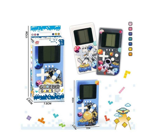 Тетрис FY 12 (192/2) 3 види, режими, класичні ігри, звук, на батарейках, рівні складності, ВИДАЄТЬСЯ МІКС ВИДІВ, в коробці