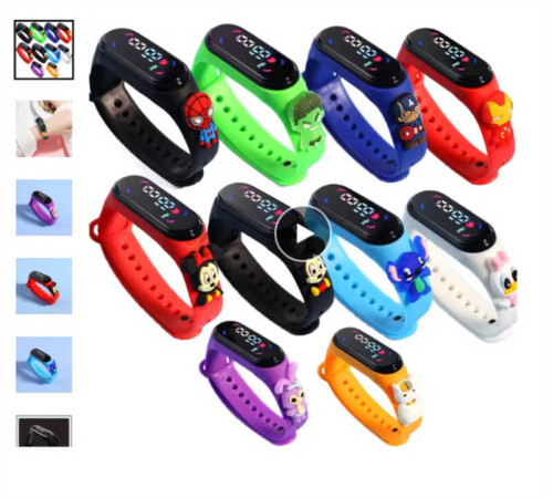 Годинник C 73298 (1000) герой, електронний, налаштування дати й часу, кольоровий дисплей, регульований ремінець, в пакеті, ВИДАЄТЬСЯ ТІЛЬКИ МІКС ВИДІВ