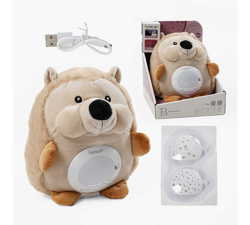 Нічник FM 666-68 (24) “Їжачок”, вбудований акумулятор, Type-C, сенсор плачу, проєктор, звуки, мелодія, підсвічування, в коробці