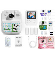 Фотоапарат-принтер C 72968 (30) фронтальна камера, type-C, роз’єм для TF-карти, фото, відео, плеєр, 5 ігор, чорно-білий друк, застосунок, 3 рулони термопаперу, ремінець, в коробці, ВИДАЄТЬСЯ ТІЛЬКИ МІКС ВИДІВ