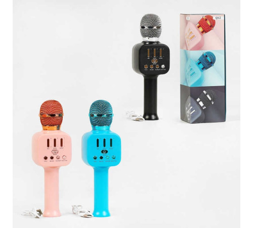 Мікрофон С 60081 (50) 3 види, TF Card, караоке, bluetooth, USB, колонка, в коробці, ВИДАЄТЬСЯ ТІЛЬКИ МІКС ВИДІВ