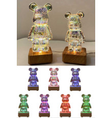 Нічник C 67116 (20) висота 23 см, вбудований акумулятор, проєкція, пульт, 5 режимів, регульована яскравість, в коробці