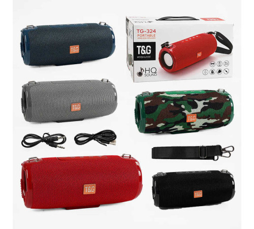Колонка C 67912 / TG 324 (24) bluetooth, підсвічування, від акумулятора, micro USB, TF-картка, usb-слот, AUX-дріт, в коробці, ВИДАЄТЬСЯ ТІЛЬКИ МІКС ВИДІВ