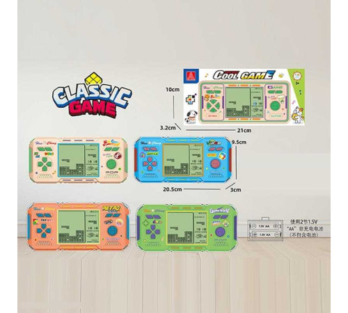 Тетрис HC 10250 (144/2) режими, класичні ігри, звук, на батарейках, рівні складності, в коробці, ВИДАЄТЬСЯ МІКС ВИДІВ