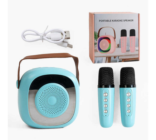 Колонка C 65432 (30) 2 мікрофони, bluetooth, підсвічування, зміна голосу, type-c, слот для карти пам’яті, AUX роз’єм, в коробці – в наличии! Купите сейчас у KAZKOVA