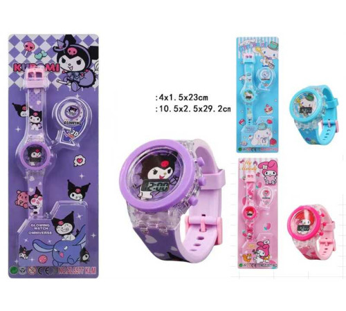 Годинник C 73299 (360) підсвічування, герой, електронний циферблат, силіконовий регульований ремінець, на листі, ВИДАЄТЬСЯ ТІЛЬКИ МІКС ВИДІВ