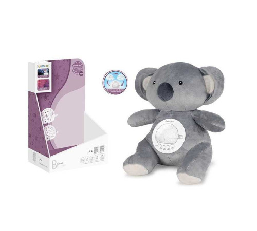 Нічник FM 666-70 (24) “Коала”, вбудований акумулятор, Type-C, сенсор плачу, проєктор, звуки, мелодія, підсвічування, в коробці