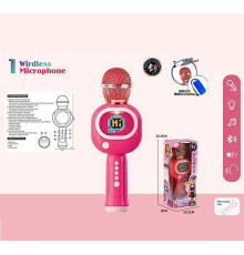 Мікрофон HY 850 E (96/2) підсвічування, 3 ефекти зміни голосу, регулювання гучності, Bluetooth, слот для TF-карти, в коробці
