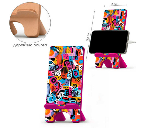 гр Підставка для телефону VG3001-10 (14) "Vladi Toys", дерев’яна, в пакеті