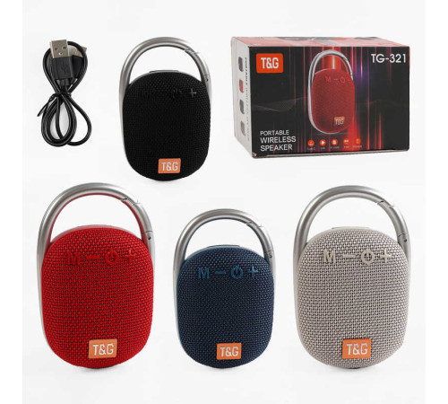 Колонка C 67914 / TG 321 (60) bluetooth, від акумулятора, підсвічування, type c, TF-картка, usb-слот, в коробці, ВИДАЄТЬСЯ ТІЛЬКИ МІКС ВИДІВ