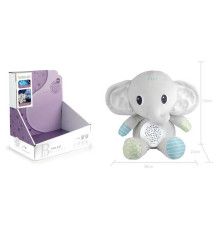 Нічник FM 666-27 (18) "Слоненя", проєктор зоряного неба, колискові, звуки природи, таймер, в коробці