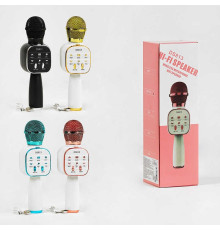 Мікрофон С 60085 (50) 4 види, 1200 mAh, TF Card, караоке, bluetooth, USB, колонка, в коробці, ВИДАЄТЬСЯ ТІЛЬКИ МІКС ВИДІВ