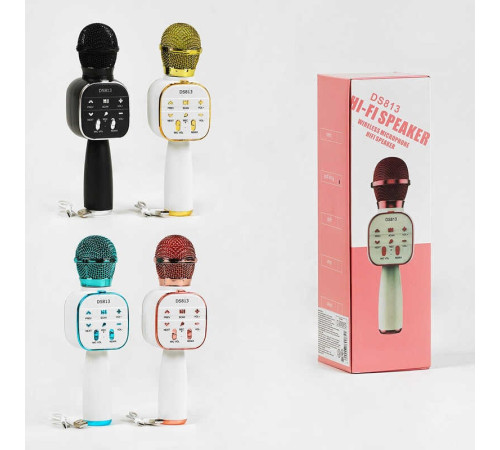 Мікрофон С 60085 (50) 4 види, 1200 mAh, TF Card, караоке, bluetooth, USB, колонка, в коробці, ВИДАЄТЬСЯ ТІЛЬКИ МІКС ВИДІВ