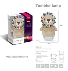 Нелягайко MBQ 663-2 (60) "Лев", колискові мелодії, декілька режимів підсвічування, нічник, таймер, знімний чохол, в коробці