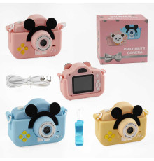 Фотоапарат C 66634 (100) 3 кольори, дріт для підзарядки, звук, фото, відео, ігри, роз’єм для SD карти, ремінець, в коробці, ВИДАЄТЬСЯ ТІЛЬКИ МІКС ВИДІВ