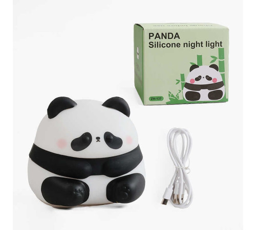 Нічник C 71566 (100) 8 кольорів підсвічування, USB Type-C, таймер, силіконовий, в коробці