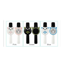 Мікрофон MC 881 (70) 3 види, “Котик”, USB-type-c кабель, Bluetooth, зміна голосу, роз’єм для TF карти, в коробці, ВИДАЄТЬСЯ МІКС ВИДІВ