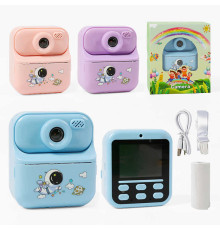 Фотоапарат-принтер C 75066 (50) кабель type-C, роз’єм для SD карти, фото, відео, ігри, фронтальна камера, термопапір, в коробці, ВИДАЄТЬСЯ ТІЛЬКИ МІКС ВИДІВ