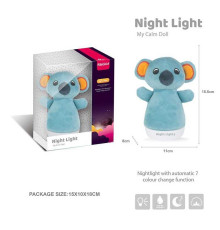 Нічник MBQ 664-8 A (72) “Коала”, підсвічування, висота 16 см, в коробці