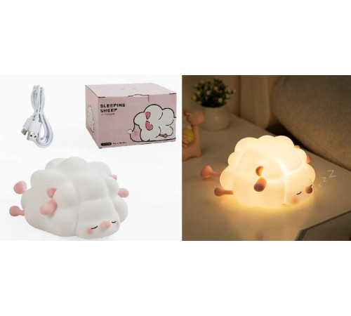 Нічник C 69794 (60) 3 режими, USB Type-C, силіконовий, таймер вимкнення, в коробці