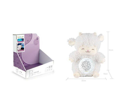 Нічник FM 666-28 (18) "Овечка", проєктор зоряного неба, колискові, звуки природи, таймер, в коробці