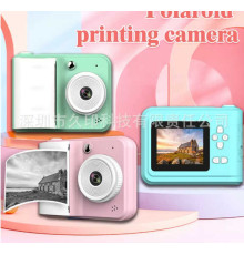 Фотоапарат-принтер C 72976 (50) 3 кольори, type-C, роз’єм для SD карти, фото, відео, гри, 3 рулони термопаперу, в коробці, ВИДАЄТЬСЯ ТІЛЬКИ МІКС ВИДІВ