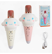 Мікрофон GMJ 9805 (60) 2 види, Type-C, Bluetooth, зміна голосу, динамік, AUX, роз’єм для TF карти, підсвічування, в коробці