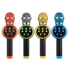 Мікрофон С 60083 (45) 4 види, караоке, bluetooth, USB, колонка, в коробці, ВИДАЄТЬСЯ ТІЛЬКИ МІКС ВИДІВ