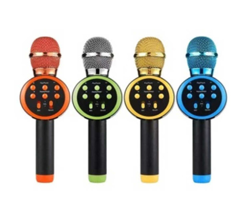 Мікрофон С 60083 (45) 4 види, караоке, bluetooth, USB, колонка, в коробці, ВИДАЄТЬСЯ ТІЛЬКИ МІКС ВИДІВ