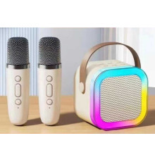 Караоке С 65427 (40) bluetooth, 2 мікрофони, type-c, TF-картка, зміна голосу, регуляція гучності, в коробці
