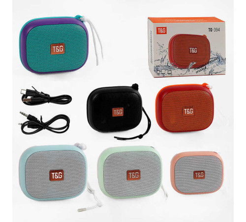 Колонка C 67898 / TG 394 (80) bluetooth, від акумулятора, type c, TF-картка, AUX-роз’єм, в коробці, ВИДАЄТЬСЯ ТІЛЬКИ МІКС ВИДІВ