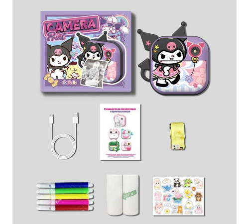 Фотоапарат-принтер M 5 KU (50) 2 кольори, фронтальна камера, дріт micro USB, роз’єм для SD карти, 2 рулони термопаперу, в коробці – в наличии! Купите сейчас у KAZKOVA