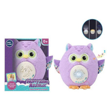 Нічник 1986-2 (24) “Сова”, звуки, мелодії, серцебиття, підсвічування, проєктор, 3 змінні диски для проєктора, в коробці