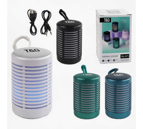 Колонка C 67901 / TG 371 (60) bluetooth, від акумулятора, підсвічування, micro usb, TF-картка, usb-слот, AUX-роз’єм, в коробці, ВИДАЄТЬСЯ ТІЛЬКИ МІКС ВИДІВ