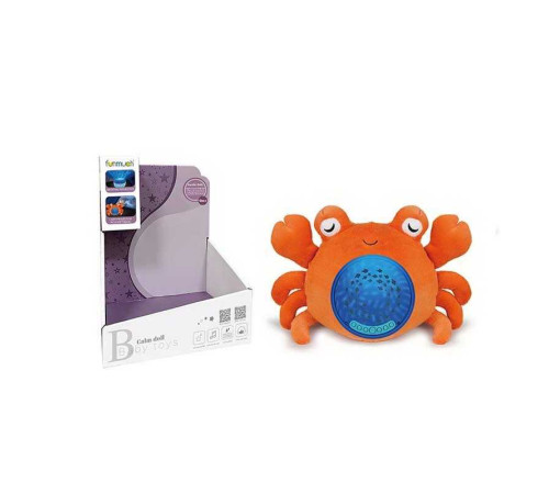 Нічник FM 666-59 (18) “Крабик”, звуки, музика, проєктор, підсвічування, регулювання гучності, на батарейках, знімний музичний блок, в коробці