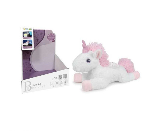 Нічник FM 666-48 (24) "Єдиноріжка", проєктор зоряного неба, знімний блок, мелодії, заводний механізм, в коробці