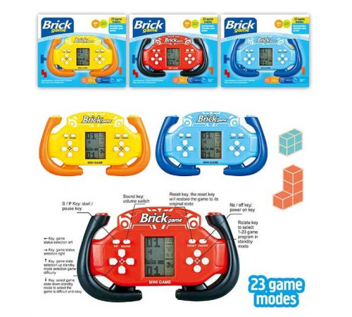 Тетрис 158 C-7 (240/2) 3 види, 23 гри, звук, на батарейках, на листі