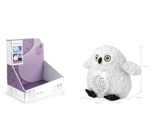 Нічник FM 666-34 (36) "Совеня", проєктор зоряного неба, колискові, звуки природи, таймер, в коробці