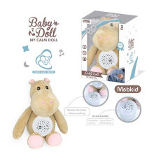 Нічник MBQ 662-2 A (36) "Бегемотик", проєктор, колискові, звуки, в коробці