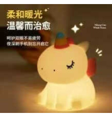 Нічник C 71580 (80) “Єдиноріг”, 7 кольорів, 9 режимів підсвічування, вбудований акумулятор, type-C, в коробці