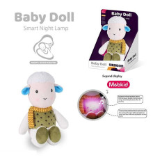 Нічник MBQ 665-1 (36) вбудований акумулятор, USB Type-C кабель, підсвічування, мелодії, нічник, таймер вимкнення, регулювання гучності, в коробці