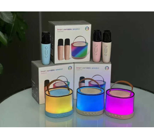 Караоке C 73673 (40) вбудований акумулятор, Bluetooth, 2 макрофони, зміна голосу, підсвічування, в коробці, ВИДАЄТЬСЯ ТІЛЬКИ МІКС ВИДІВ – в наличии! Купите сейчас у KAZKOVA