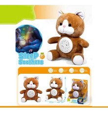 Нічник DH 9 (48/2) "Кошеня", звуки природи, мелодії, підсвічування, регулювання гучності, в коробці