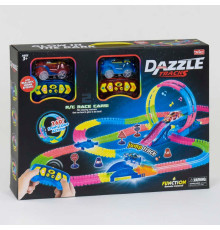 Автотрек на радіокеруванні 138 (12/2) 2 машинки, світло, звук, 326 ел., довжина траси 635 см, в коробці