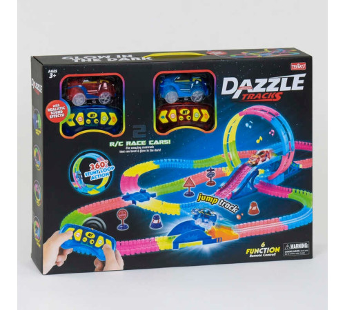 Автотрек на радіокеруванні 138 (12/2) 2 машинки, світло, звук, 326 ел., довжина траси 635 см, в коробці – в наличии! Купите сейчас у KAZKOVA