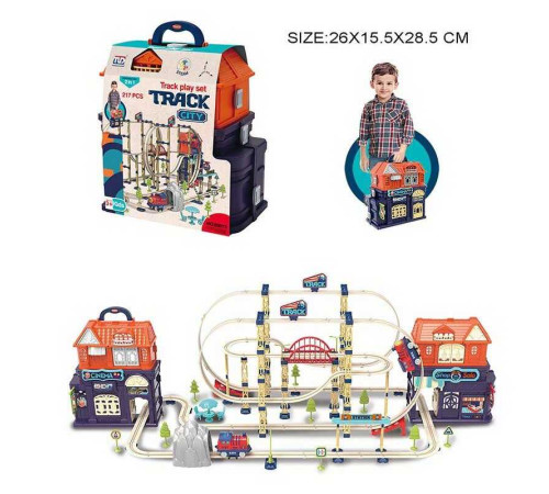 Трек 89973 (12) потяг, звук, 217 елементів, двері будинку відчиняються, у боксі – в наличии! Купите сейчас у KAZKOVA