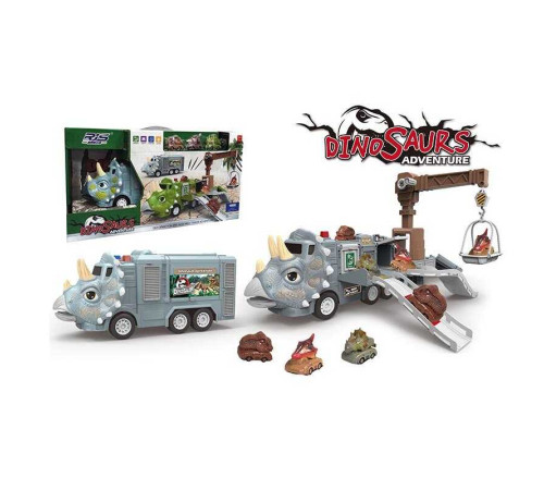 Парковка SJ 691 B-1 (24) інерційний механізм, 3 машинки, підйомний кран, 10 мелодій, звуки роботи, рик, підсвічування, наліпки, інструкція, в коробці – в наличии! Купите сейчас у KAZKOVA