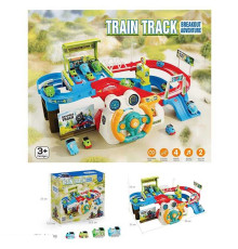 Трек T 922 A (16) звук, підсвічування, електричний, конвеєрна стрічка, 4 потяги, в коробці